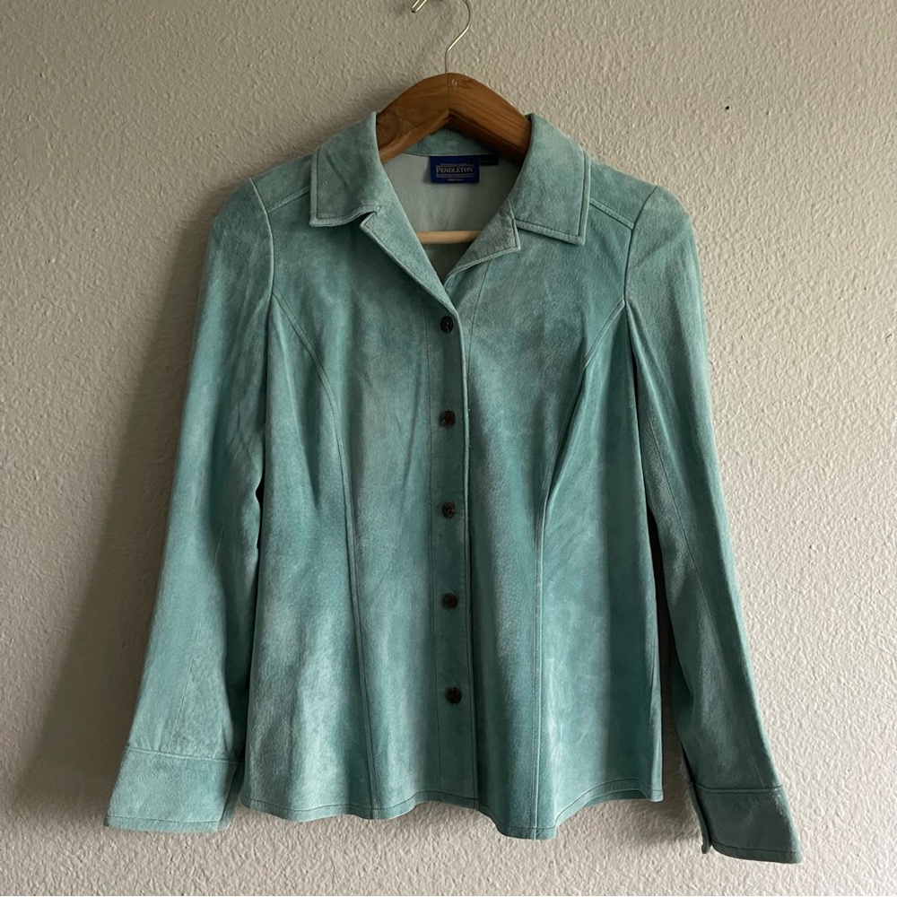 Pendleton Suede Button Up Shacket - image 1